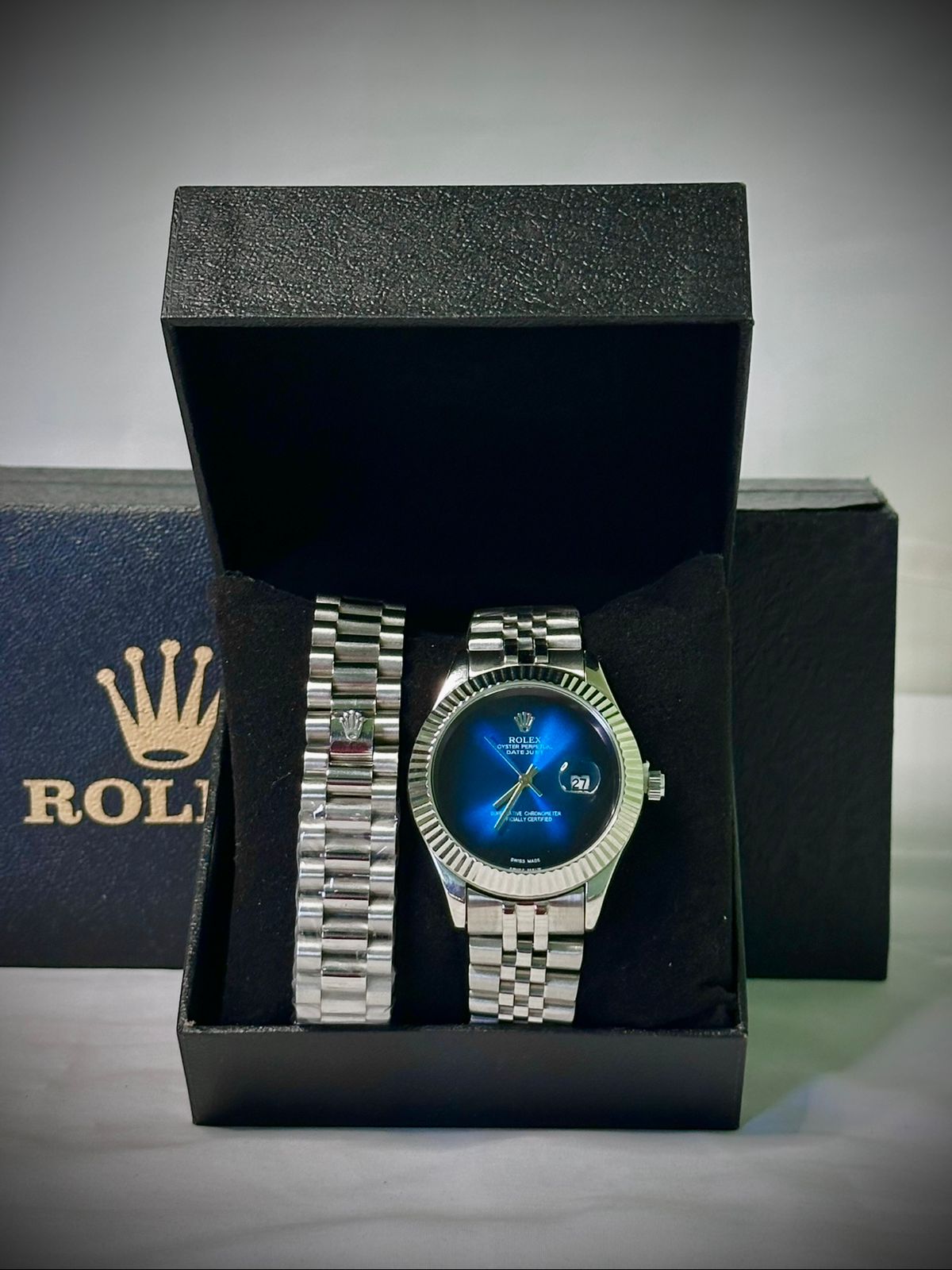 Rolex bleu